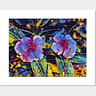 Floral Mosaic Posters and Art